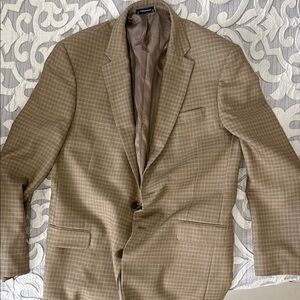Tommy Hilfiger Tan Checkered Blazer